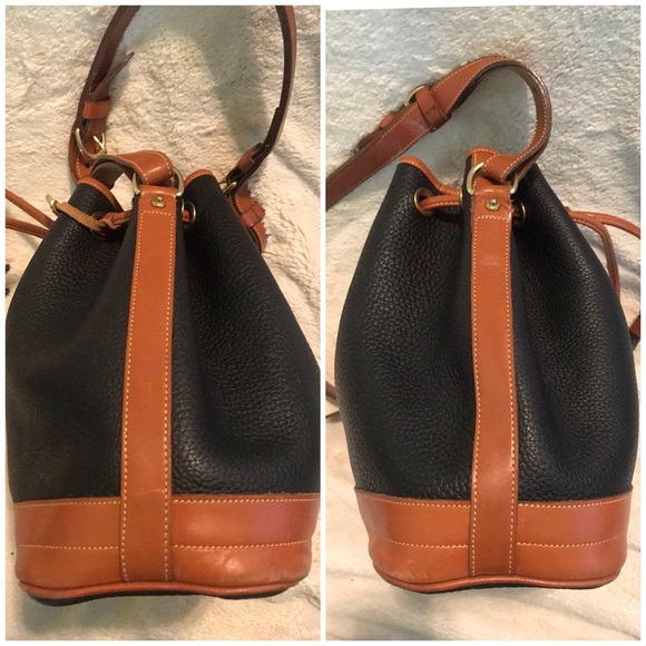 ❌👑✅PRICE FIRM✅Vintage Genuine Leather Dooney & Bourke Bucket Drawstring Bag - Picture 3 of 11